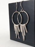 Sterling Silver Bohemian Fringe Earrings