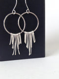 Sterling Silver Bohemian Fringe Earrings
