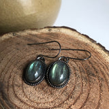 Oval Labradorite Earrings