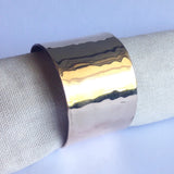 Hammered Bronze Napkin Rings