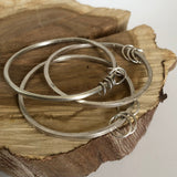 Sterling Silver Bangle Bracelets with Sliders