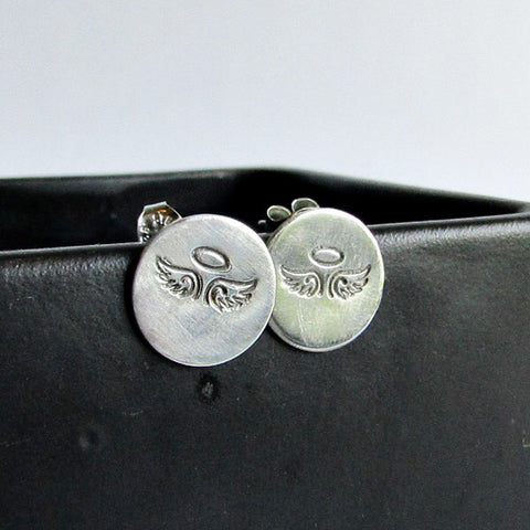 Angel Wing Stud Earrings