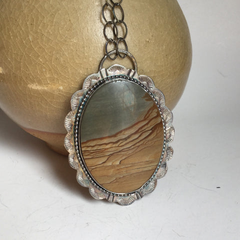Cripple Creek Picture Jasper Necklace