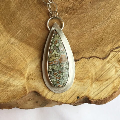 Ocean Jasper Teardrop Pendant