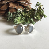 Black Moonstone Stacking Ring