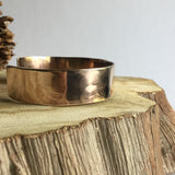 Hammered Bronze Cuff Bracelet - 1/2” Wide