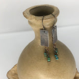 Textured Earrings with Turquoise