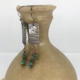 Textured Earrings with Turquoise