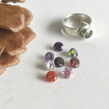 Custom Tube Set Ring - Sterling Silver