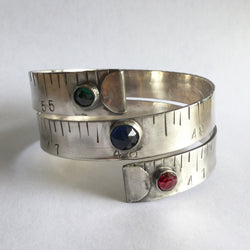 Sterling Silver Tape Measure Bracelet