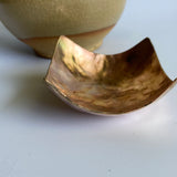 Square Hammered Bronze Trinket Dish