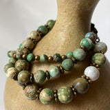 Agate Triple Strand Bracelet