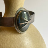 Modern Labradorite Cuff Bracelet