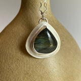 Teardrop Labradorite Necklace