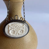 Carved Bone Owl Necklace