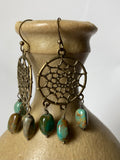 Dream catcher Turquoise Earrings