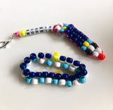 Kandi Bracelet and Wormie Bag Charm