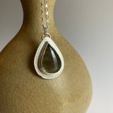 Golden Labradorite Teardrop Necklace