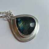 Teardrop Labradorite Necklace
