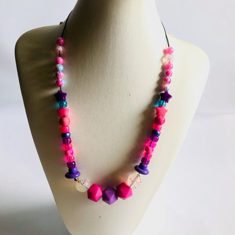 Purples n’ pinks Chewlery Necklace