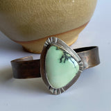 Variscite and Mixed Metals Cuff Bracelet