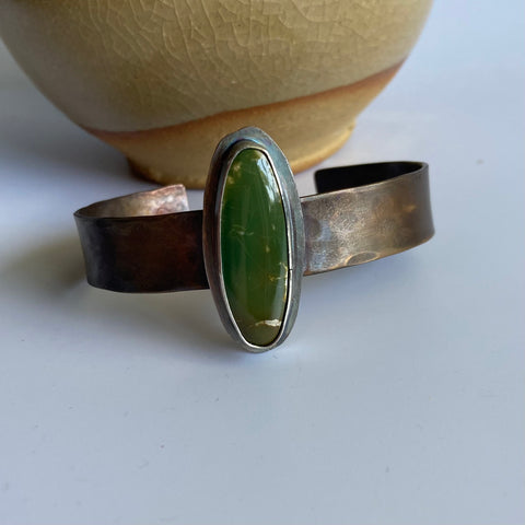 Royston Turquoise Mixed Metals Cuff Bracelet