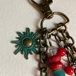 Coral Purse Charm