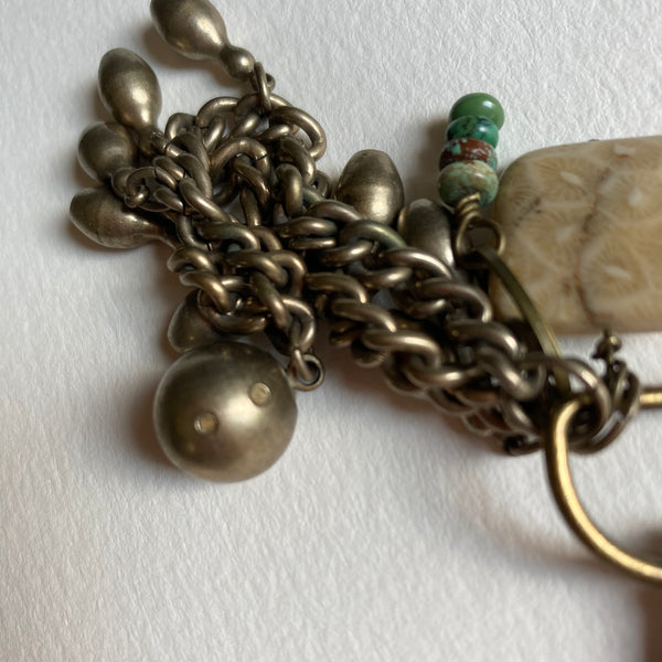 Vintage Bowling Bracelet Purse Charm