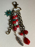 Coral Purse Charm