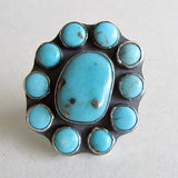 Campitos Turquoise Cluster Ring - Size 9