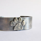 Custom Dog Paw Cuff Bracelet