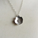 Sterling Silver Flower Necklace