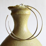 Large Hoop Earrings - Sterling Silver - 2" Diameter