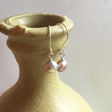 Silver Gray Pearl Earrings