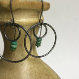 Hoop Earrings with Turquoise