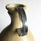 Sterling Silver Cuff with Flower Detail