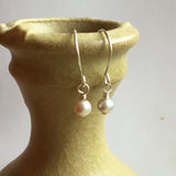 Silver Gray Pearl Earrings