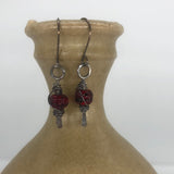 Red Glass Earrings